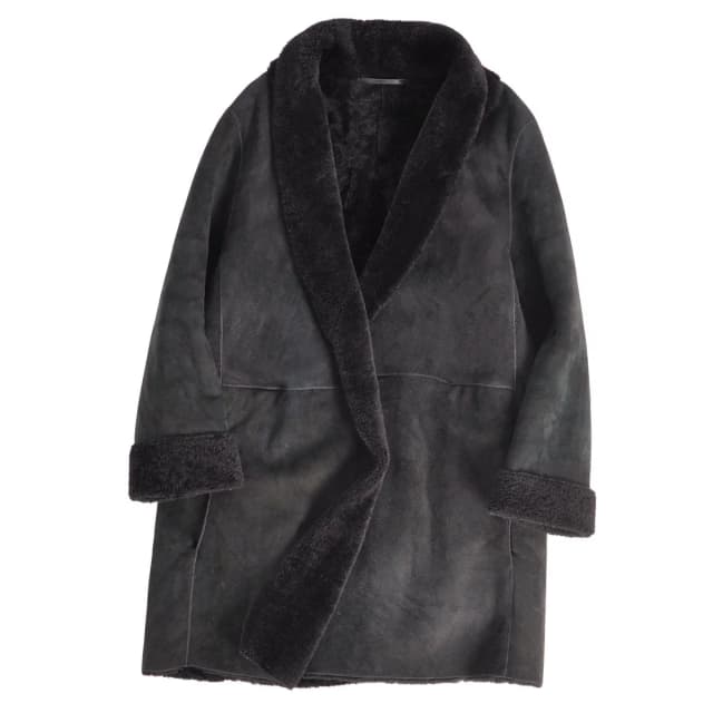 Loewe Coat Long Shearling Black 40 in Black from The Reluxe, photo 1 of 1