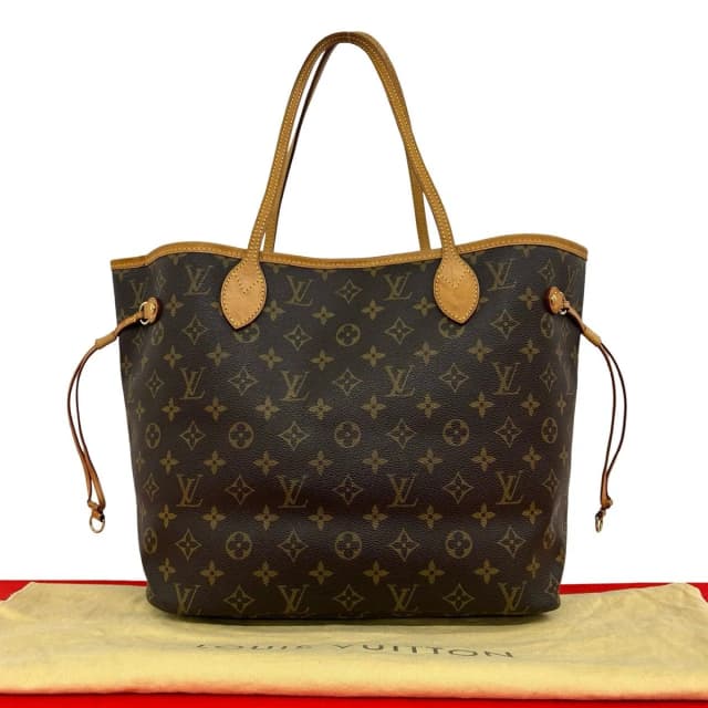 Louis Vuitton Neverfull PM Monogram Logo Pattern Leather Tote Bag Brown in Brown Leather from The Reluxe, photo 1 of 1