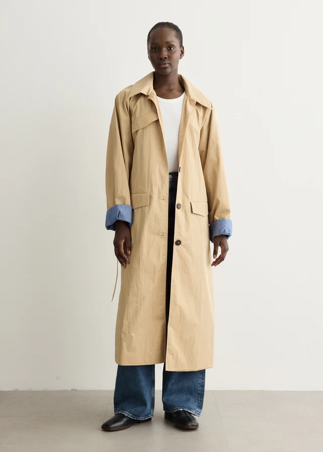 Baum und Pferdgarten Dortea Trench Jacket in Nomad Beige, image 1 of 1 from Incu