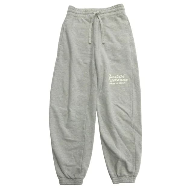 Gucci Firenze Sweat Joggers Pants Logo Embroidery Easy XXS Gray in Grey from The Reluxe, photo 1 of 1