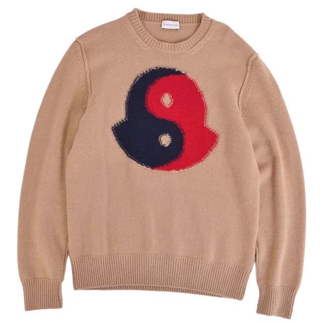 Moncler Knit Sweater Long Sleeve Middle Game in Cashmere from The Reluxe, photo 1 of 1