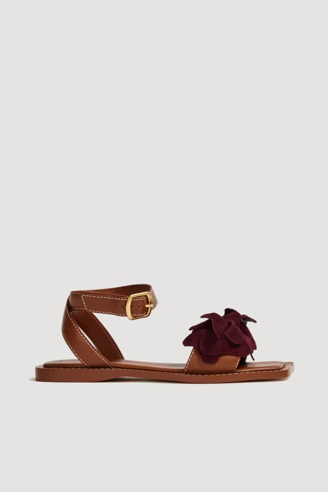 AJE Nectar Sandal in BORDEAUX, image 1 of 1 from Aje