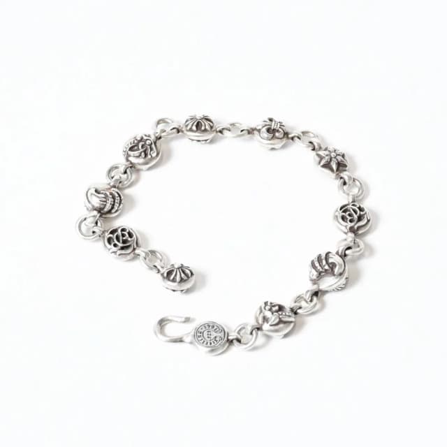 Chrome Hearts Multi Ball 2 Bracelet Silver in Silver from The Reluxe, photo 1 of 1