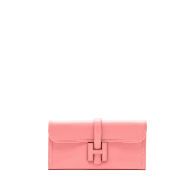 Hermès Jige 29 Clutch Epsom Rose Confetti Stamp Square R in Pink Epsom leather from EMIER, photo 1 of 1