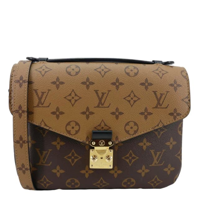 Louis Vuitton Metis Pochette Reverse Monogram Canvas Crossbody Bag Brown in Brown Coated canvas from Dallas Designer Handbags, photo 1 of 1