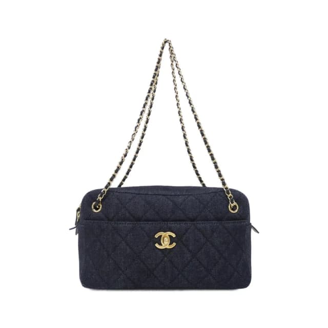 Chanel Shoulder Bag Navy in Navy Denim from The Reluxe, photo 1 of 1