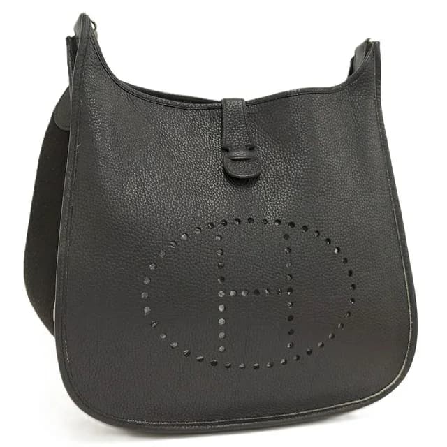 Hermès Shoulder Bag Evelyne 2 GM Taurillon Clemence Black in Black Clemence leather from The Reluxe, photo 1 of 1