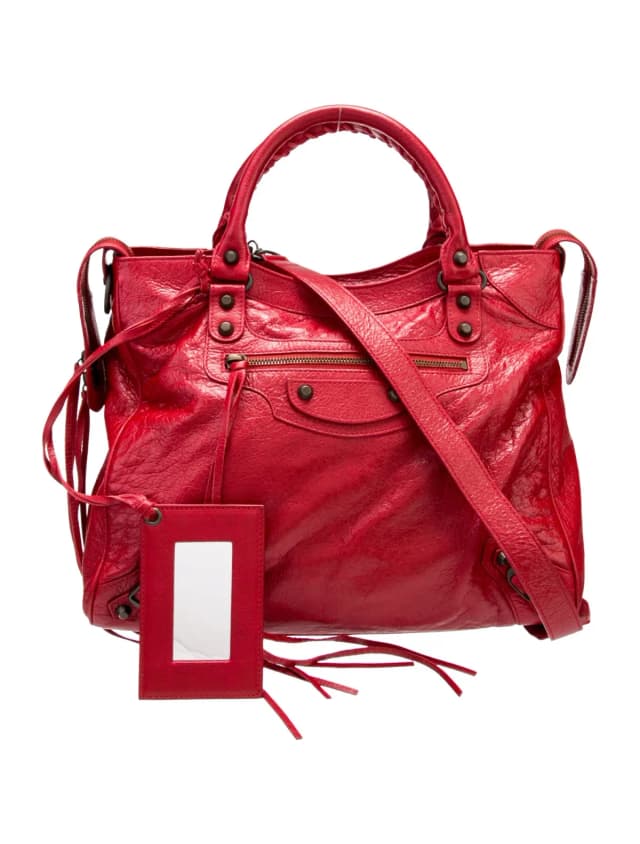 Balenciaga Top Handle Other bag in Red Canvas from The RealReal, photo 1 of 1