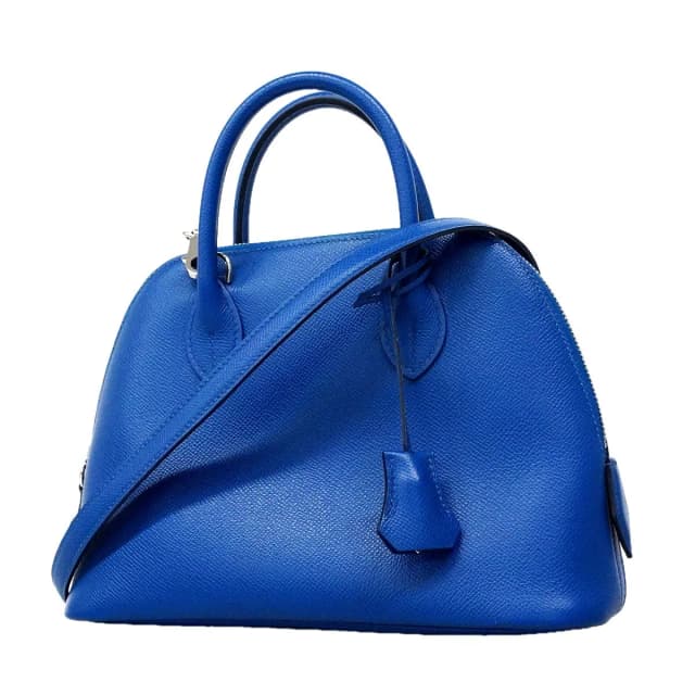 Hermès Handbag Bolide 1923 25 Veau Epsom Blue France Silver 2-Way Bag in Blue Epsom leather from The Reluxe, photo 1 of 1