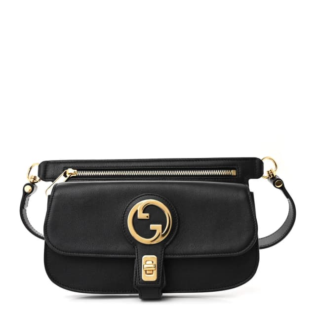 Gucci Blondie Belt Calfskin Leather Bag - Black in Black Calfskin from H&T, photo 1 of 1