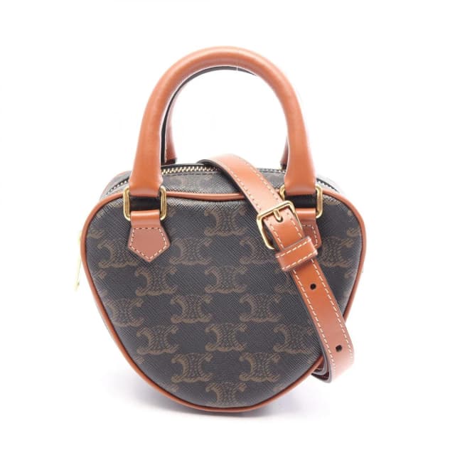 Celine Triomphe Heart Shoulder Bag in Coated canvas from The Reluxe, photo 1 of 1