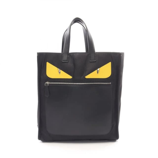 Fendi Tote Bag Bugs Monster Black Nylon Leather in Black Nylon from The Reluxe, photo 1 of 1
