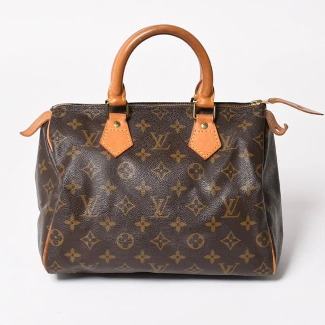 Louis Vuitton Speedy 25 Handbag Monogram Leather Brown Gold in Brown Leather from The Reluxe, photo 1 of 1