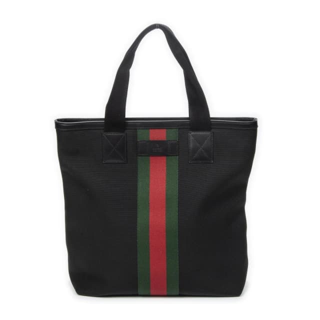 Gucci Web Techno Tote Bag Black Canvas in Black Canvas from The Reluxe, photo 1 of 1