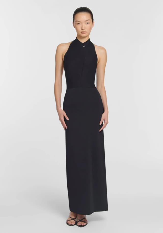 VIKTORIA & WOODS Premiership Dress in BLACK, image 1 of 1 from Viktoria & Woods