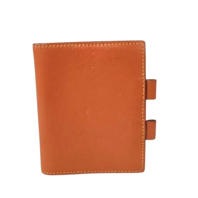 Hermès Agenda Mini Notebook Case, Orange/Yellow Leather, Men's/Women's Stationery in Orange/Yellow Leather from Elady, photo 1 of 1