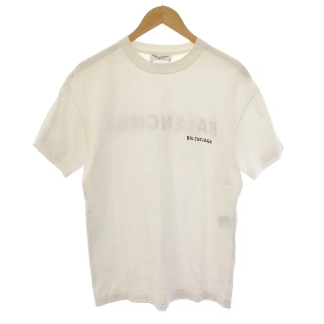 Balenciaga Logo T-Shirt Short Sleeve XS White in White from The Reluxe, photo 1 of 1