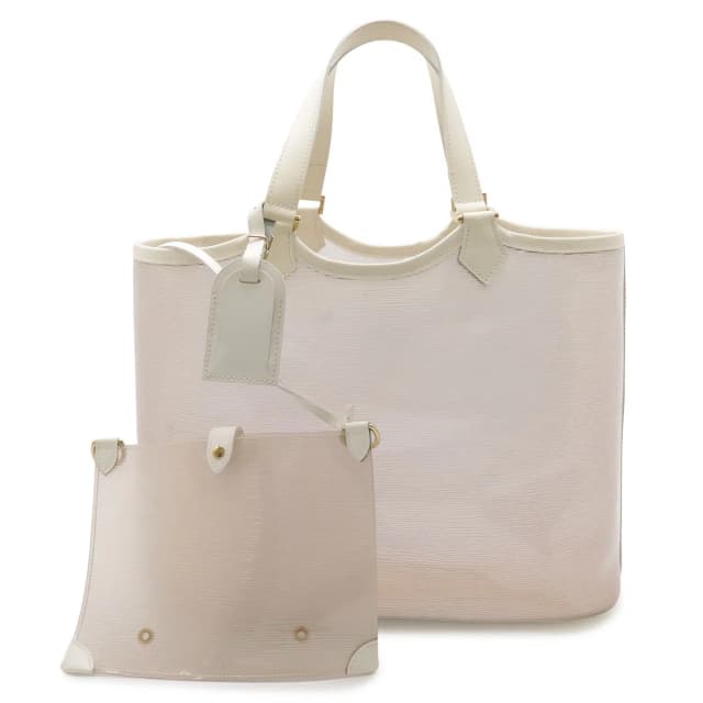 Louis Vuitton Epi Plage Lagunbay Tote Bag Vinyl Leather Coconut Clear Gold in Gold Leather from The Reluxe, photo 1 of 1