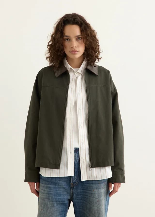 Incu Collection Highway Blouson Jacket in MIDNIGHT FOREST, image 1 of 1 from Incu