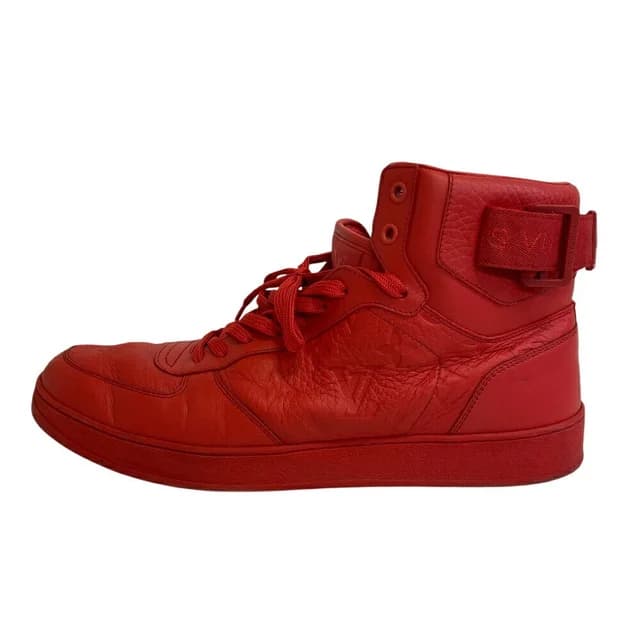 Louis Vuitton Rivoli Line High-Top Sneakers, Size 26.5, Red in Red color Leather from Elady, photo 1 of 1