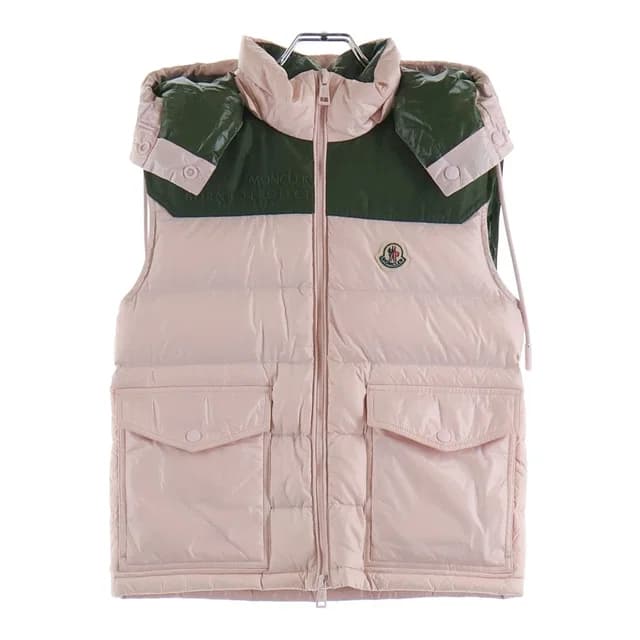 Moncler Ciboure Giubbotto Down Vest Pink in Pink from The Reluxe, photo 1 of 1