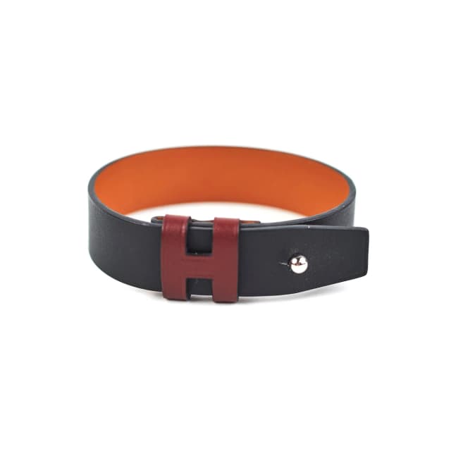 Hermès Bracelet Black/Burgundy in Black from The Purse Affair, photo 1 of 1