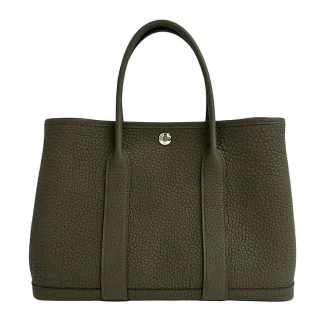 Hermès Garden Party 30 TPM Vert Loden Silver Negonda Tote in Green from The Reluxe, photo 1 of 1