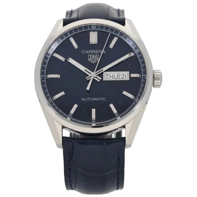 TAG Heuer Carrera WBN2012 41mm Stainless Steel Watch in Leather from H&T, photo 1 of 1