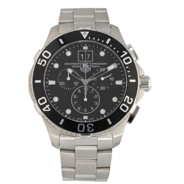 TAG Heuer Aquaracer CAN1010 43mm Stainless Steel Watch from H&T, photo 1 of 1