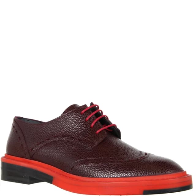 Balenciaga Brogue Bi-Colour Caviar Grain, Cherry, image 1 of 1 from Cultstatus