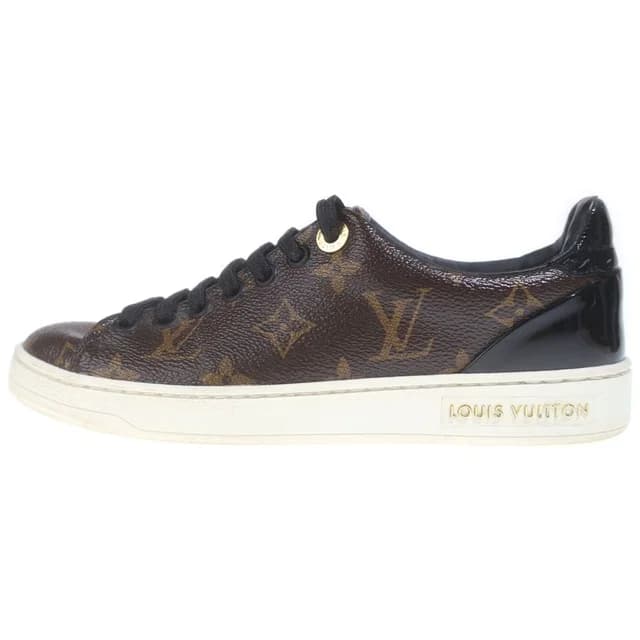 Louis Vuitton Front Row Line Sneakers Patent Monogram Canvas Row Low in Patent leather from The Reluxe, photo 1 of 1