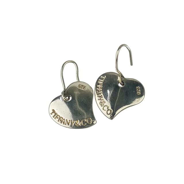 Tiffany & Co. Earrings Curvedheart Silver in Silver from The Reluxe, photo 1 of 1