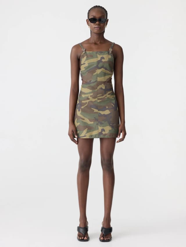 Bassike Adjustable Utility Mini Dress, image 1 of 1 from bassike