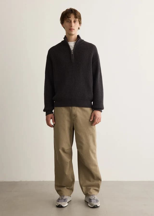 Incu Collection Arcadia Quarter Zip in CHARCOAL, image 1 of 1 from Incu