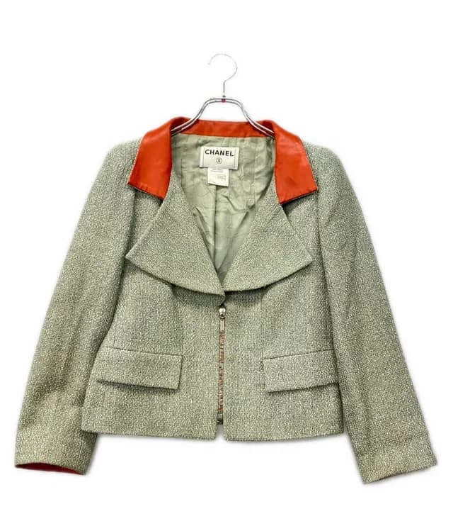 Chanel Zip Up Jacket 40 in Tweed from The Reluxe, photo 1 of 1