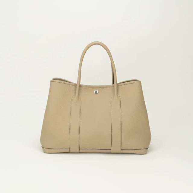 Hermès Garden Party PM 36 Tote Country Trench Beige Silver in Beige from The Reluxe, photo 1 of 1