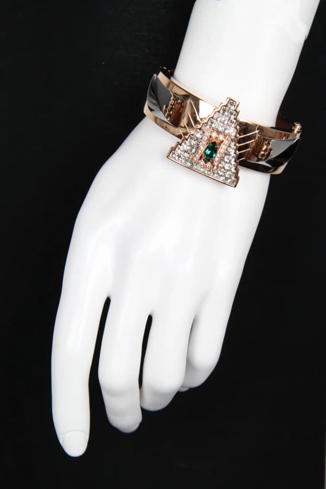 MAWI Deco Fang and Prism Bangle, Rosegold, image 1 of 1 from Cultstatus