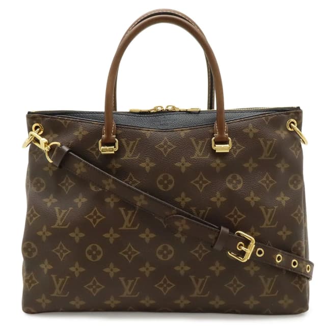 Louis Vuitton Monogram Pallas 2-Way Shoulder Bag Semi Noir Black in Black Coated canvas from The Reluxe, photo 1 of 1
