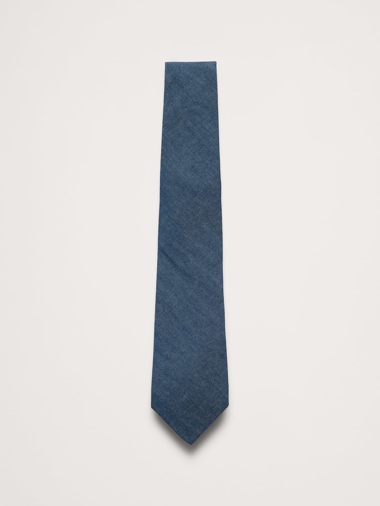 Cotton Chambray Tie in Chambray, image 1 of 1 from Banana Republic (US)