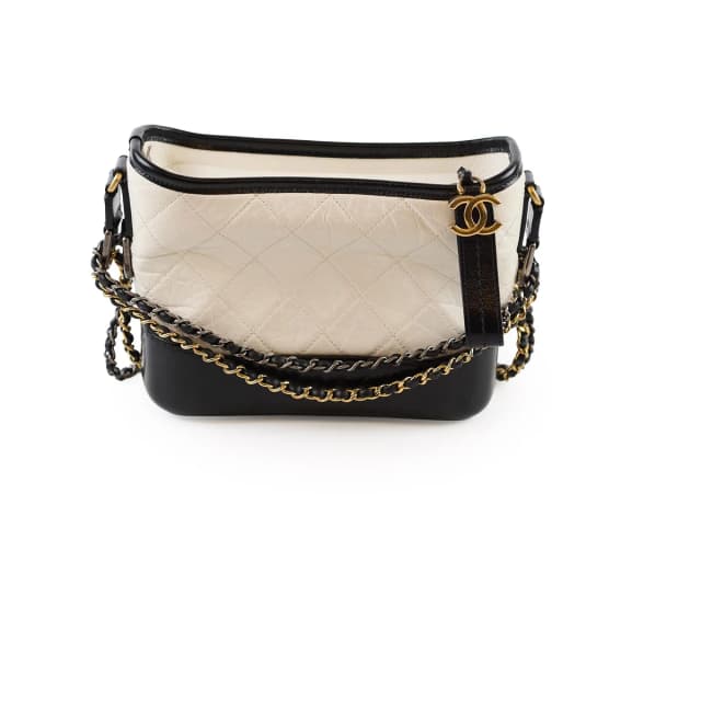 Chanel Small Gabrielle Quilted Calfskin White in White Calfskin from The Purse Affair, photo 1 of 1