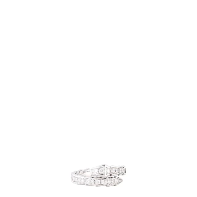 Bvlgari Serpenti Viper Diamond 18k White Gold Ring in White from Luxe.It.Fwd, photo 1 of 1