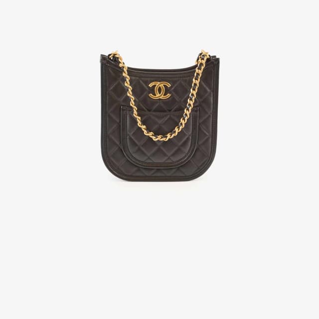 Chanel Hobo 2 Way Black in Black Leather from The Purse Affair, photo 1 of 1