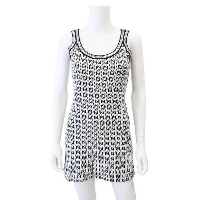 Fendi FF Monogram Knit Mini Dress from Clotheshorse Anonymous, photo 1 of 1