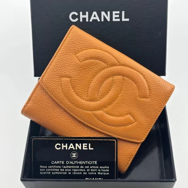 Chanel Wallet Jumbo CC Logo Caviar Snap Bifold in Caviar leather from The Reluxe, photo 1 of 1