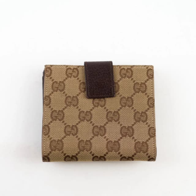 Gucci Eclipse Compact Canvas Wallet Brown in Brown Canvas from The Purse Affair, photo 1 of 1