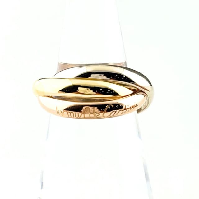 Cartier Trinity Yellow Gold Pink White Ring Three Color in White from The Reluxe, photo 1 of 1