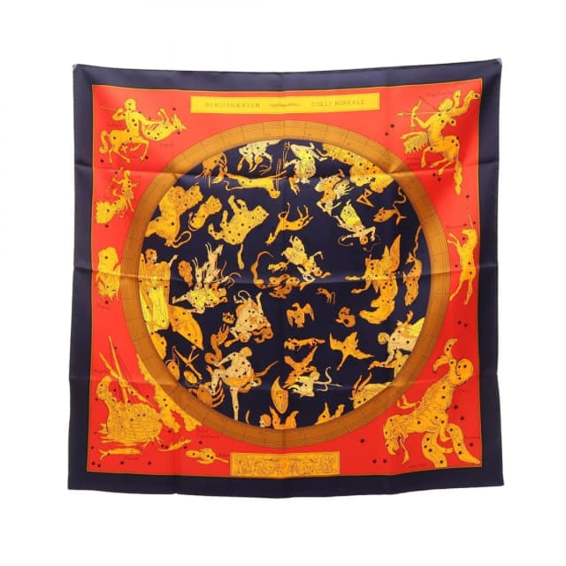 Hermès Scarf Carre 90 Hemispharium Coeli Boreale Silk in Silk from The Reluxe, photo 1 of 1