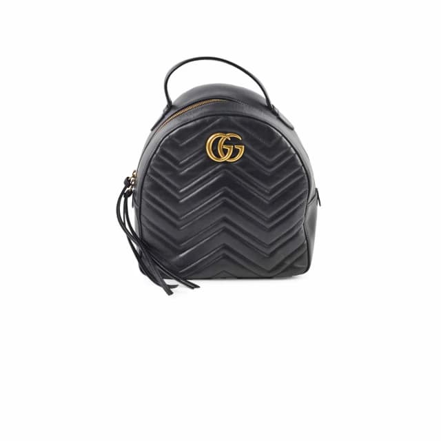 Gucci GG Marmont Backpack Black in Black Leather from The Purse Affair, photo 1 of 1