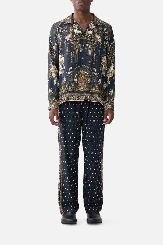 Camilla eBoutique LONG SLEEVE CAMP COLLARED SHIRT FLAMENCO FOLKLORE, image 1 of 1 from CAMILLA