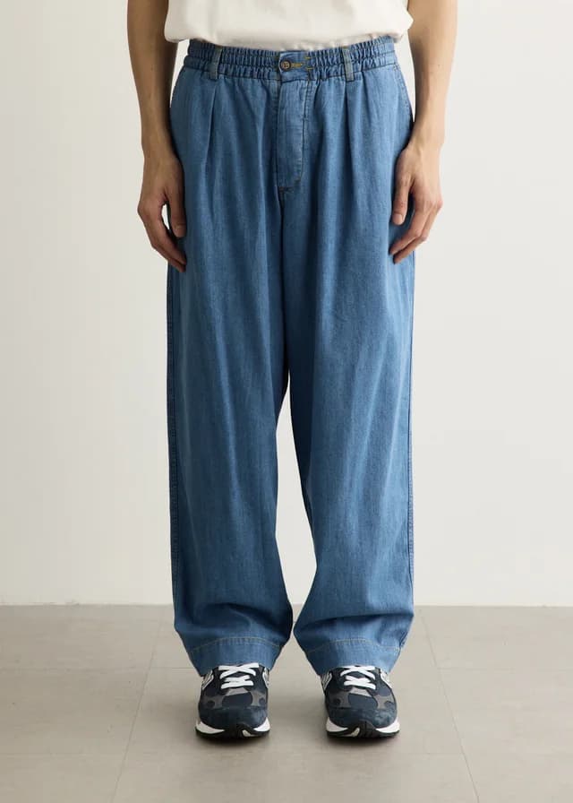 Universal Works Oxford Pants in WASHED INDIGO, image 1 of 1 from Incu